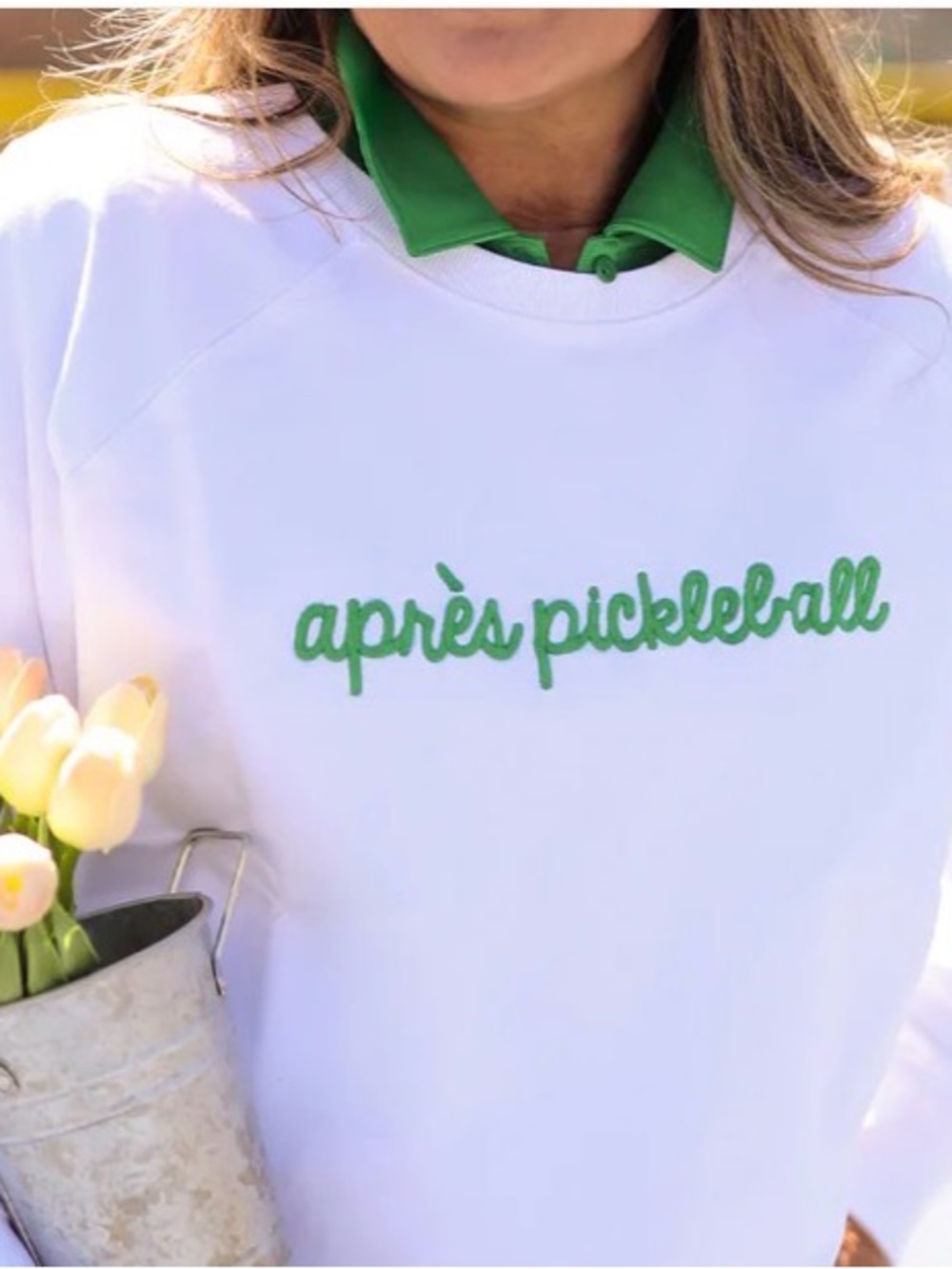 NWT Ame & LuLu  Love All Pickleball Sweatshirt
